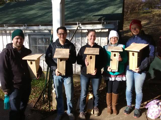 11.4.18 building birdhouses for the confluence meadow
