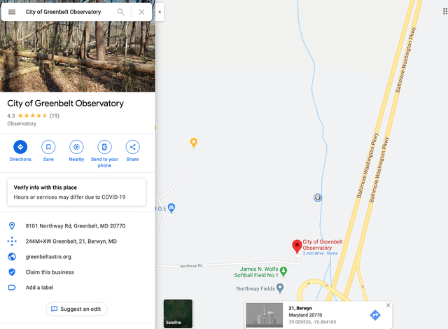 Goddard Branch of the Anacostia River in Greenbelt